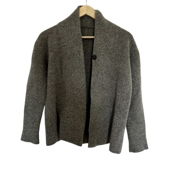Isda & Co Sweaters - ISDA & CO Cardigan Size Small Lambswool Gray Cardigan